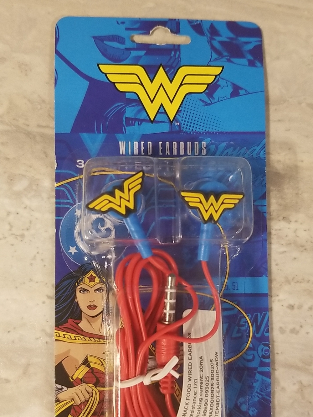 Wonder Woman Wired Earbuds